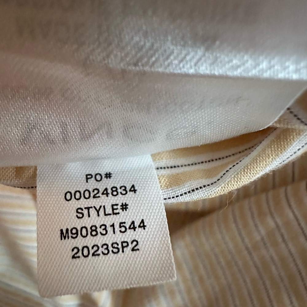 Vince Peninsula Stripe Short Sleeve Shirt Large - Picture 7 of 9